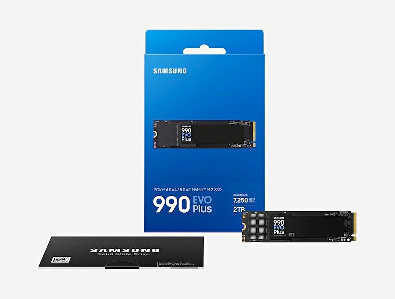 Samsung 990 EVO Plus 2TB M.2 NVMe PCIe Internal SSD 7,250MB/s
