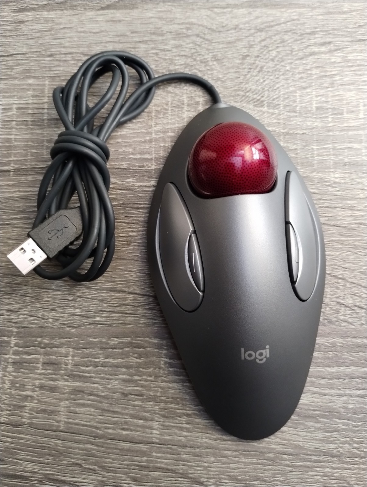 Logitech Ambidextrous Trackman Marble USB T-BC21 Mouse Trackball