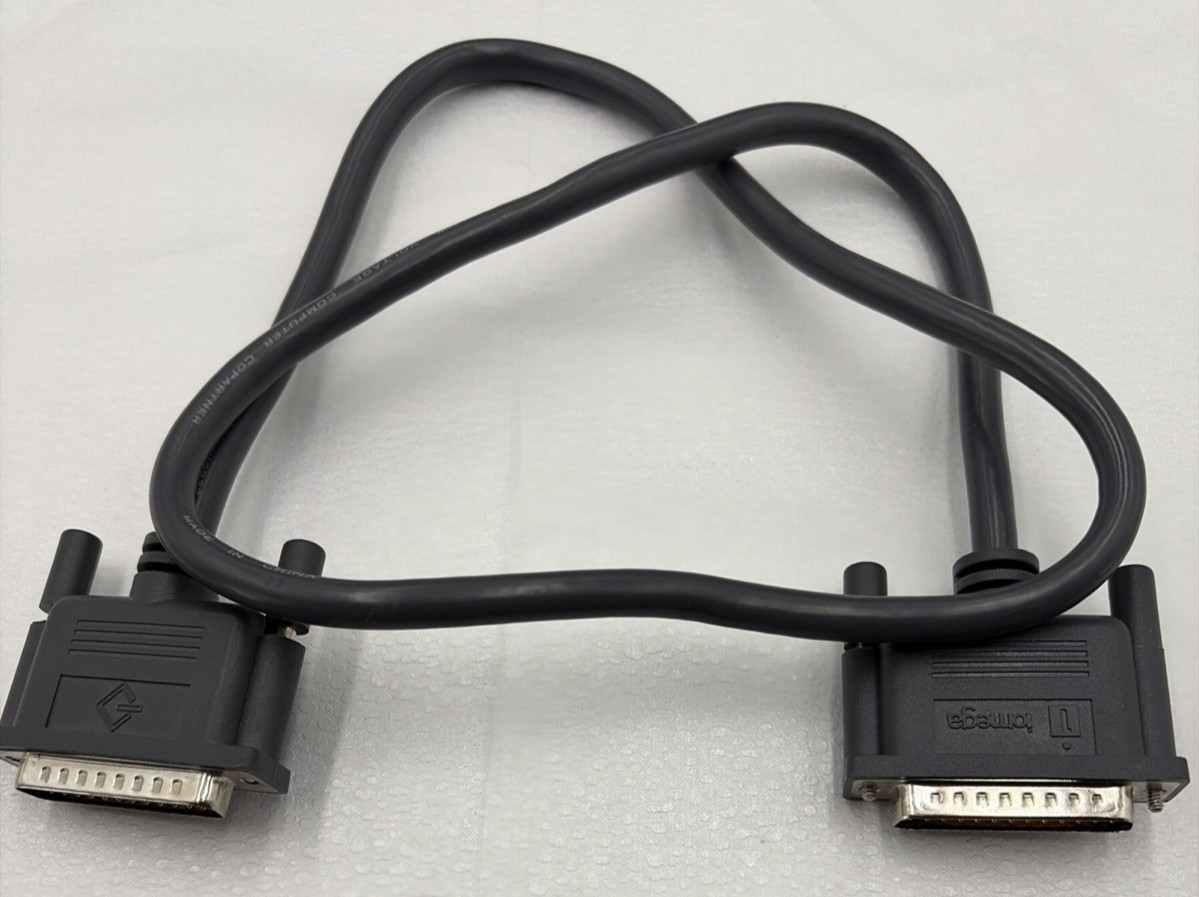 Iomega Zip Drive External Parallel DB25 Data Cable Cord 25 Pin Male to Male