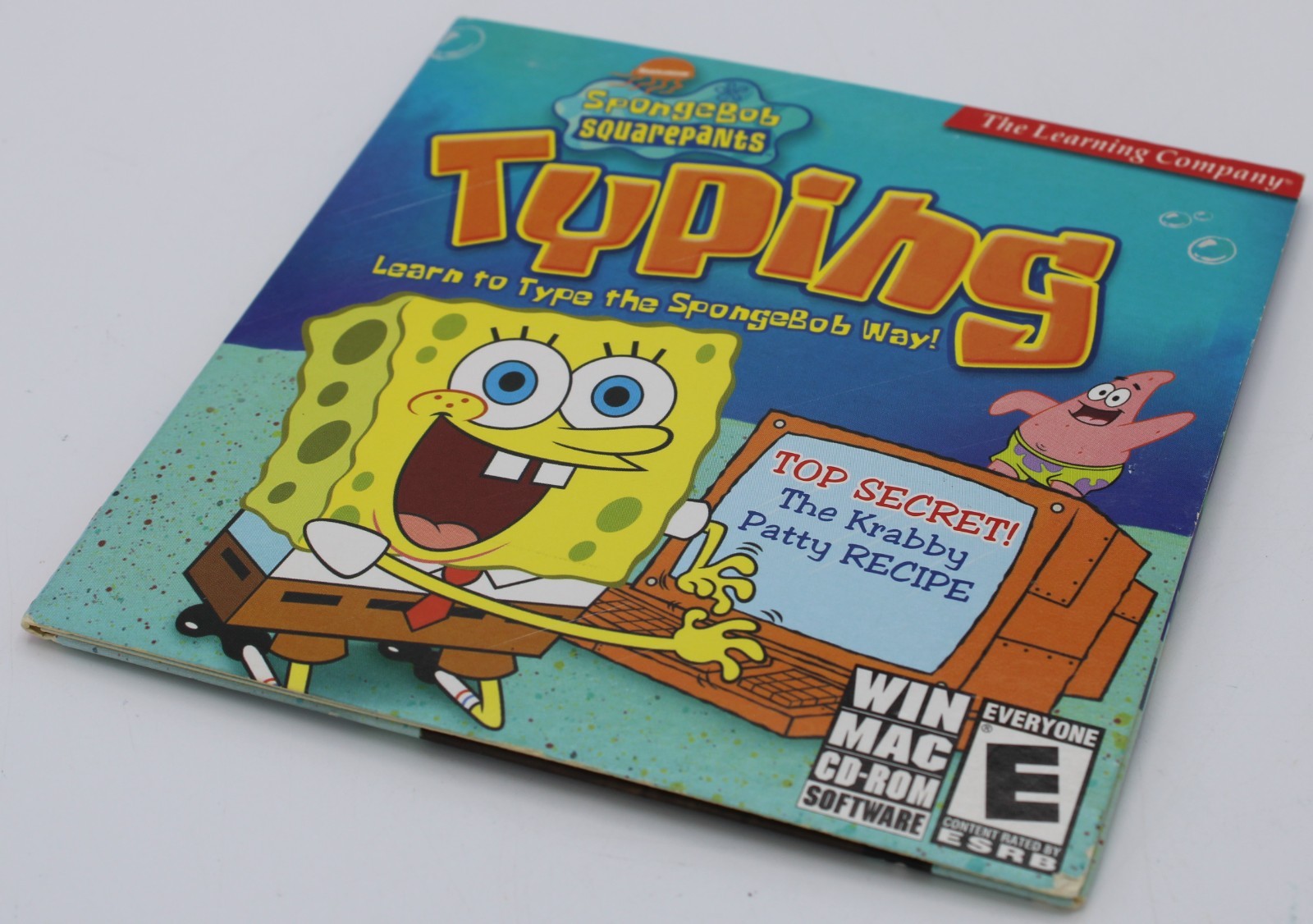 Vintage PC Game SpongeBob SquarePants Typing 2004 Educational Software Untested