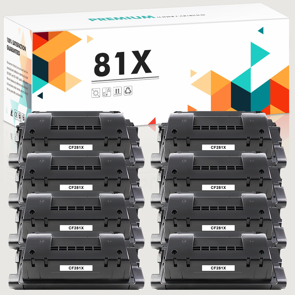 8X CF281X 81X Black Toner Compatible With HP LaserJet Enterprise MFP M630f M630h