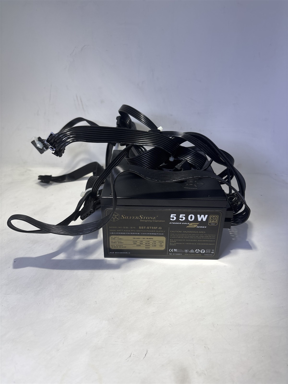 Silverstone SST-ST55F-G 80 Plus Gold 550W Fully Modular Power Supply