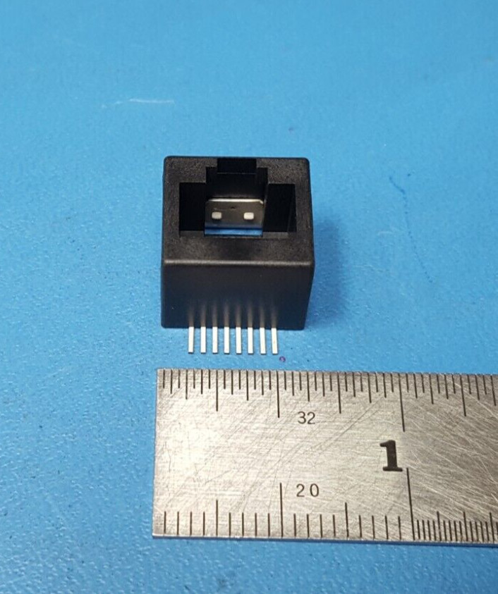 ( 4PCS ) CONNECTOR RJ45 , 1-338088-3, AMP/TE Connectivity,  8 POSITION , NEW