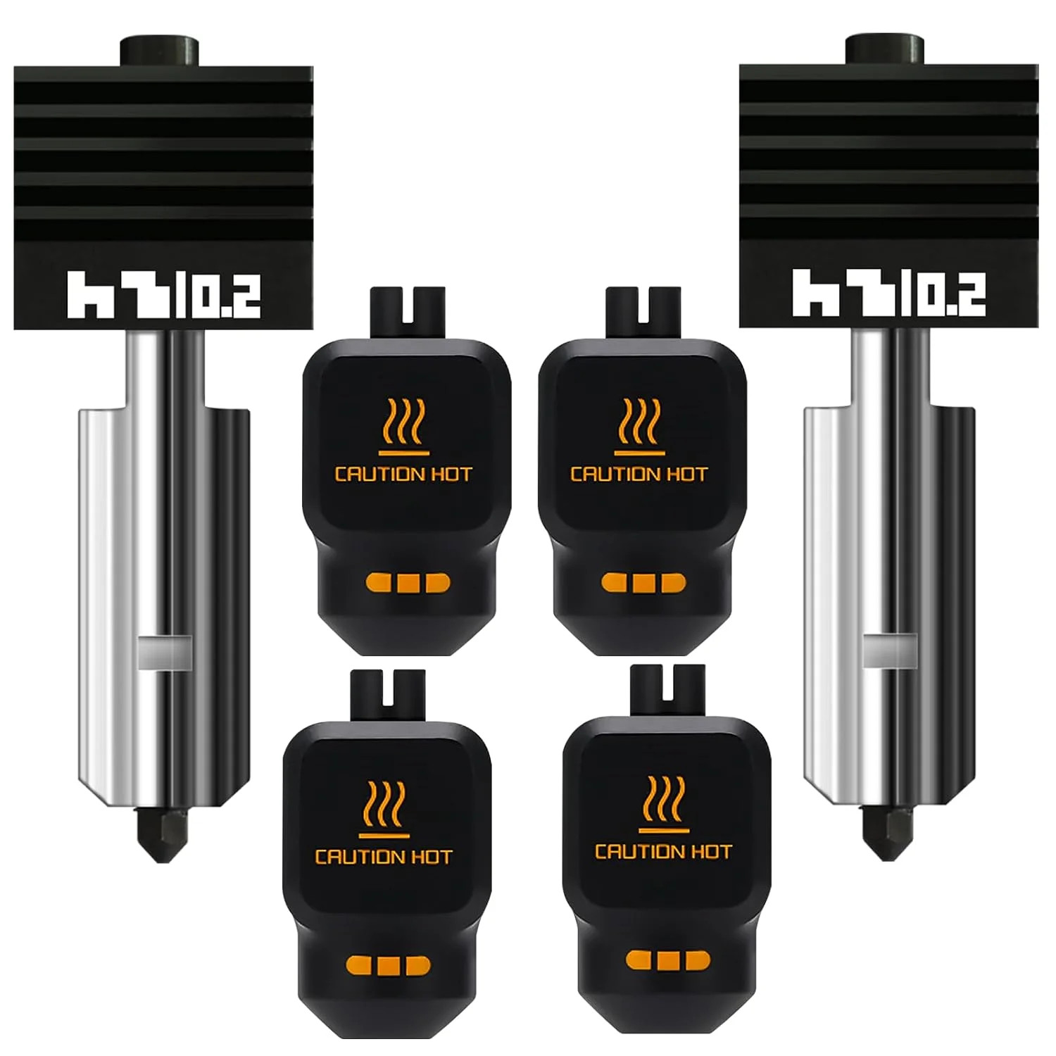 2PK 0.2mm High Precision Hotend for Bambu Lab P2S/X2D/H2D/H2C/H2S/A1 Nozzle Hard
