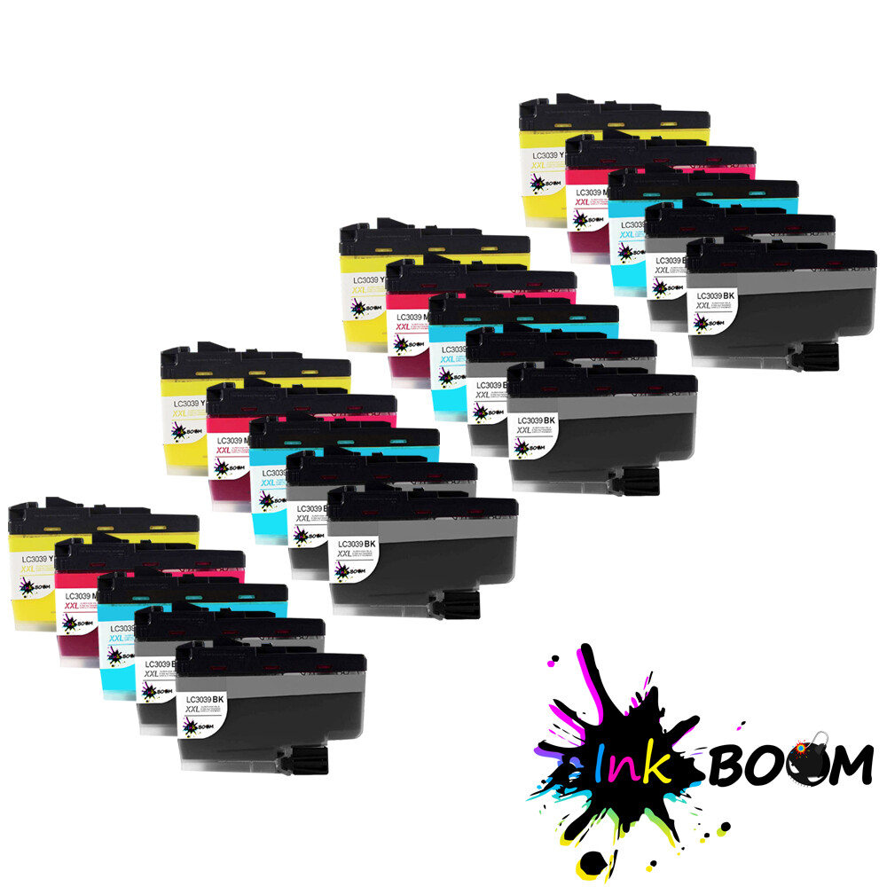 4SET4BK Ink Cartridge fits Brother LC3039XXL HL-J6000DW MFC-J5845DW MFC-J5845DW