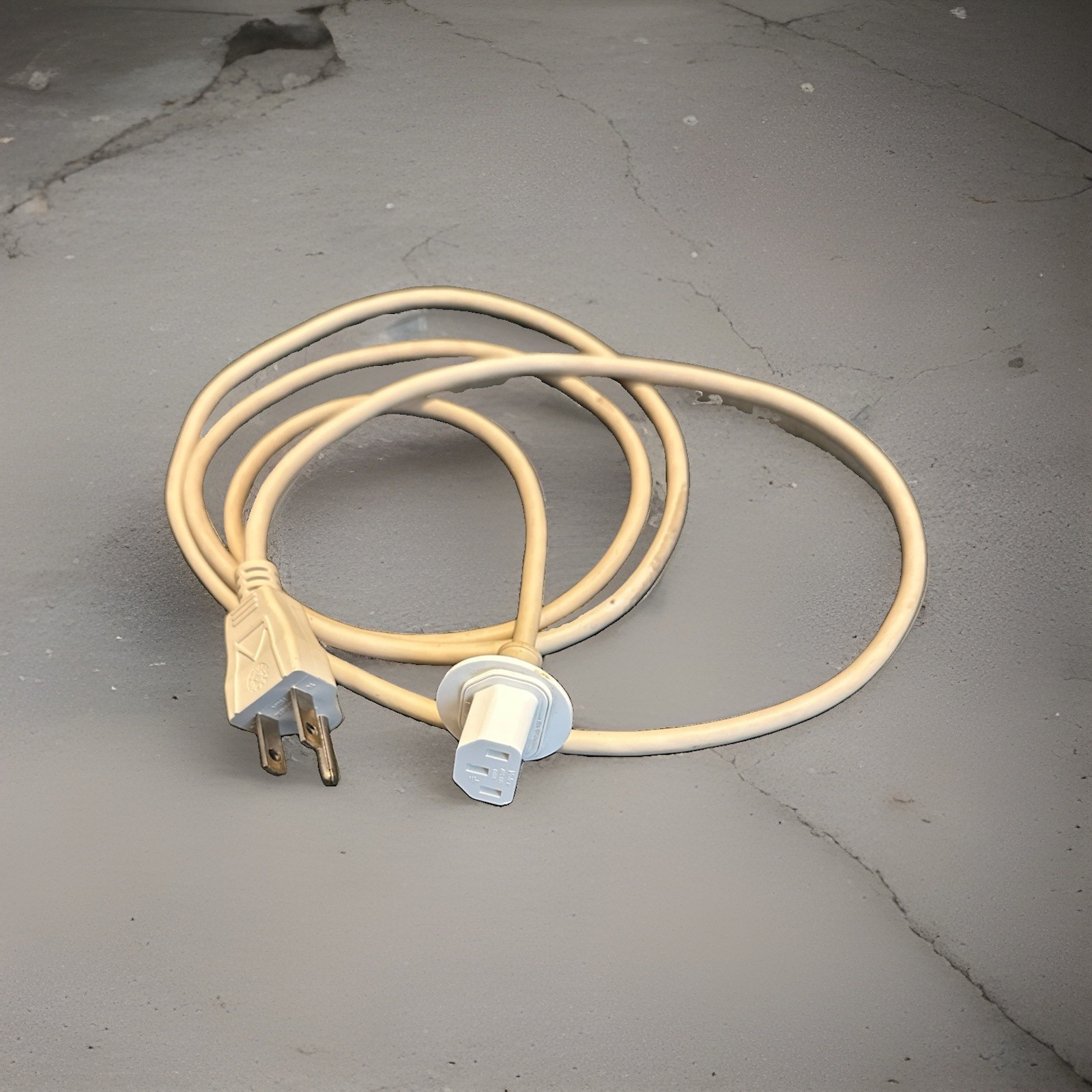 Genuine Apple Volex E62405SP /PS204 iMac Power Cord Cable 6ft 3 Prong Vtg