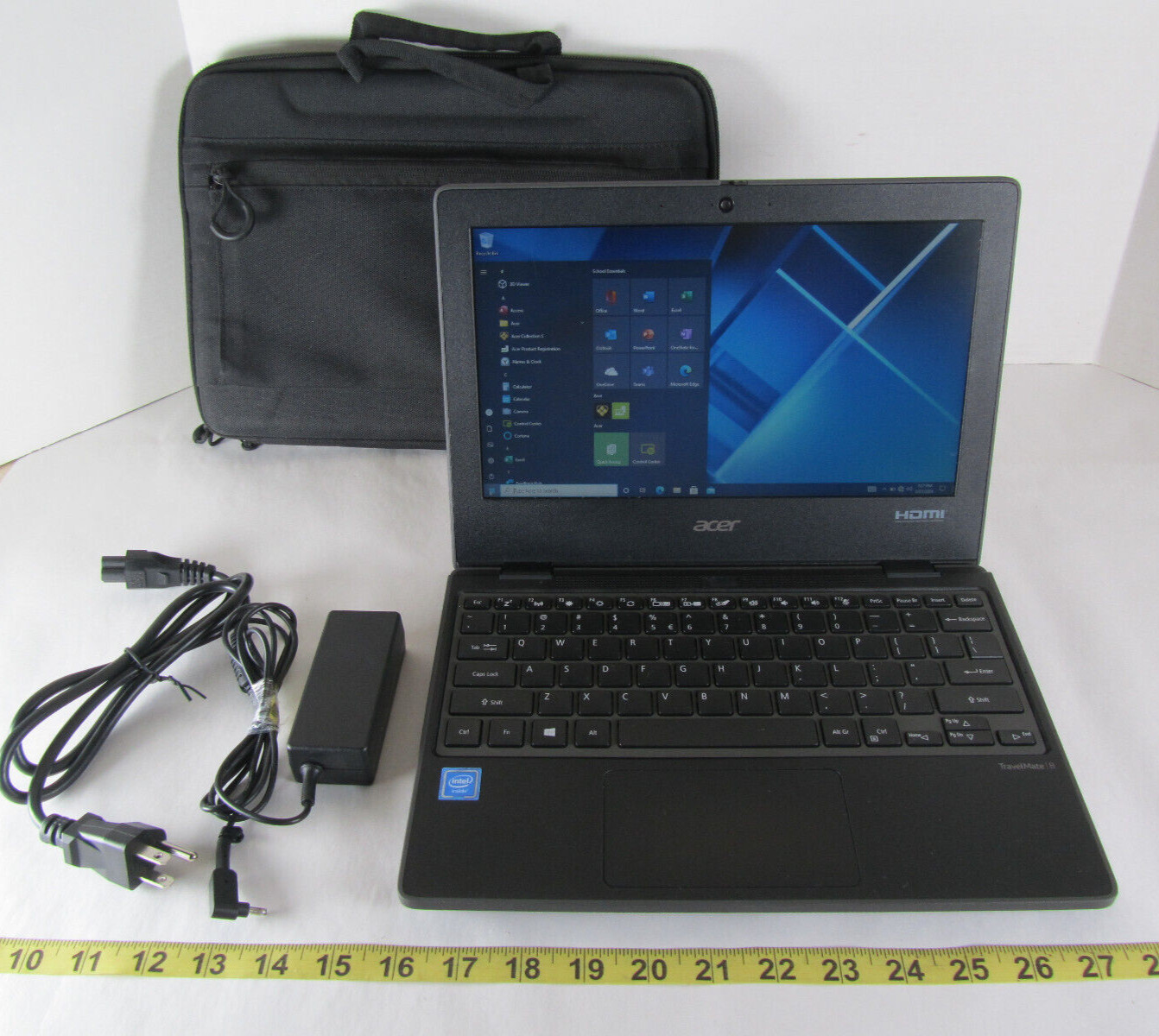 Acer TravelMate B3 B311-31 Student Laptop PC Computer with Charger & Case 64GB