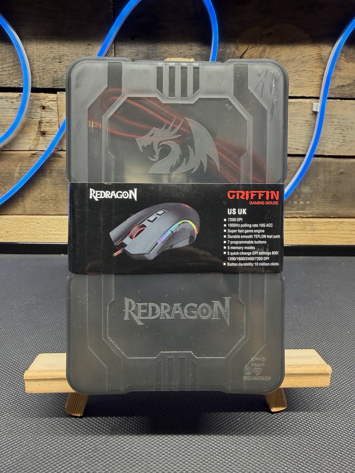 Red Dragon Wired 7200 DPI Optical RGB Griffin Gaming Mouse M602A-RGB