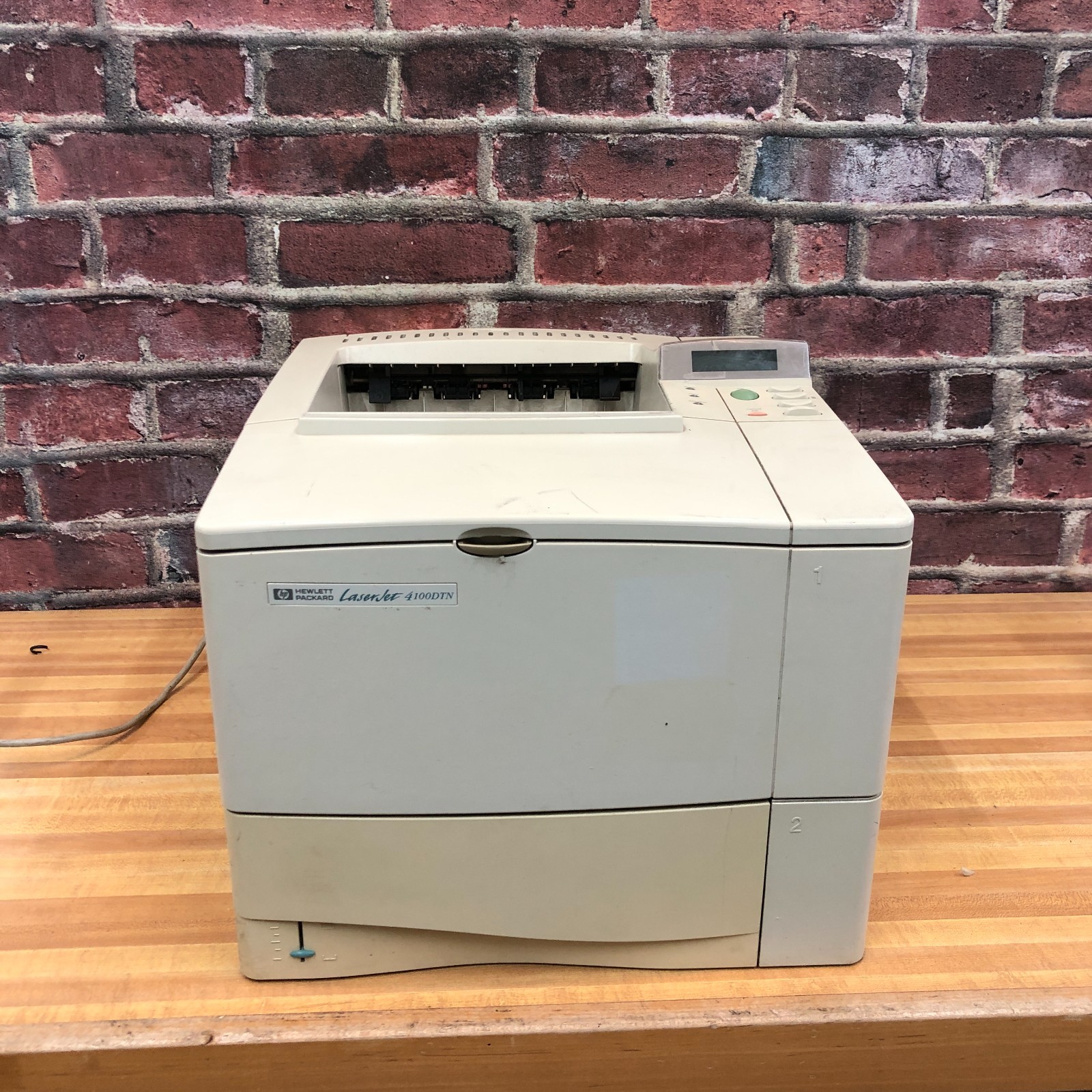 HP LaserJet 4100dtn Monochrome Laser Printer Duplex Network Trays TESTED WORKS