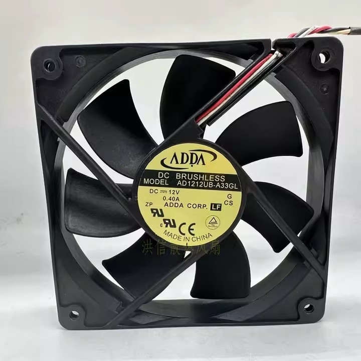 1PCS ADDA 12025 AD1212UB-A33GL DC12V 0.40A 120*25MM Cooling Fan
