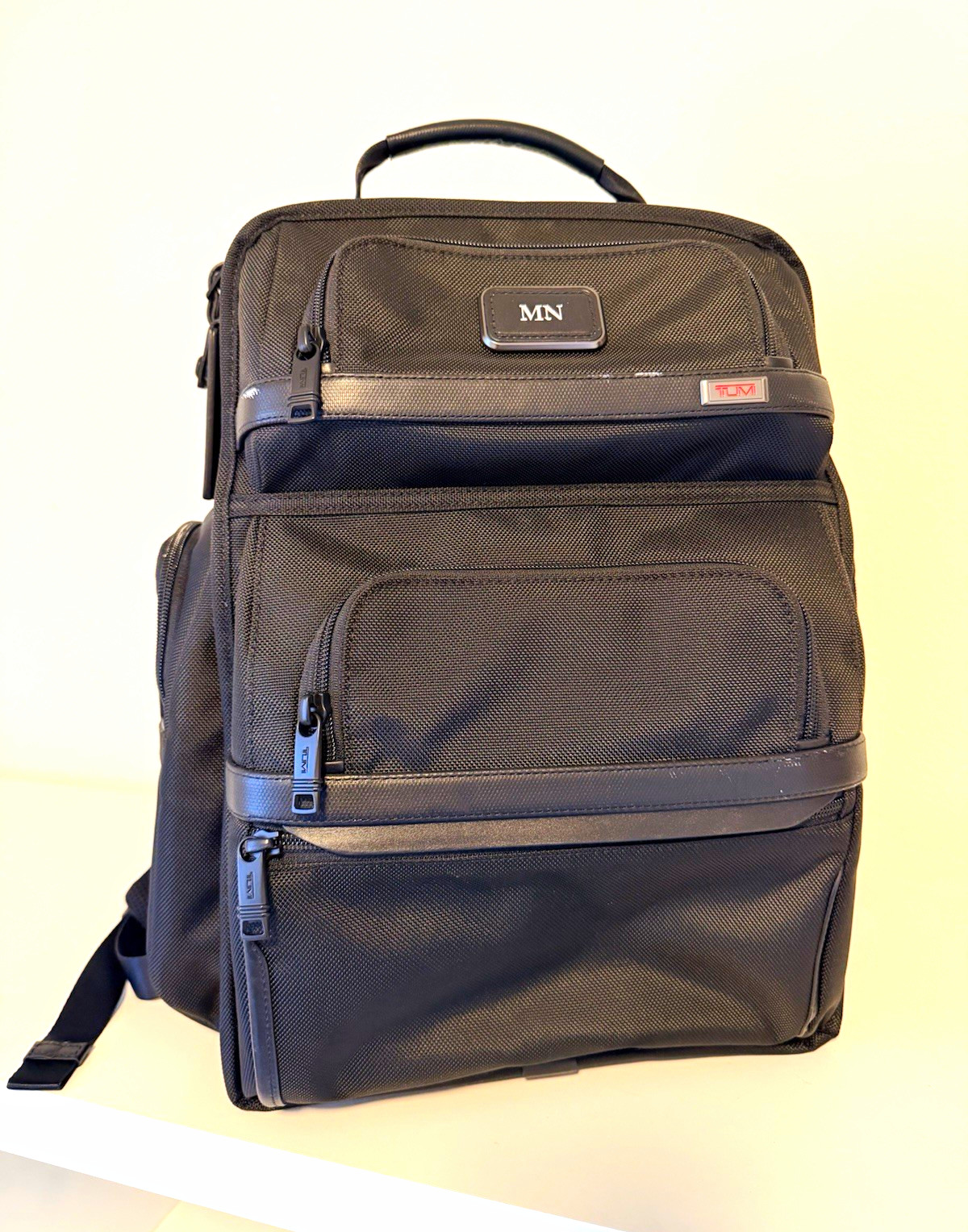 TUMI Black Nylon Laptop Backpack Solid Pattern MPN 117347