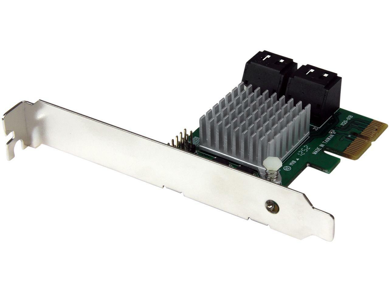 StarTech.com 4 Port PCI Express 2.0 SATA III 6Gbps RAID Controller Card with Hyp