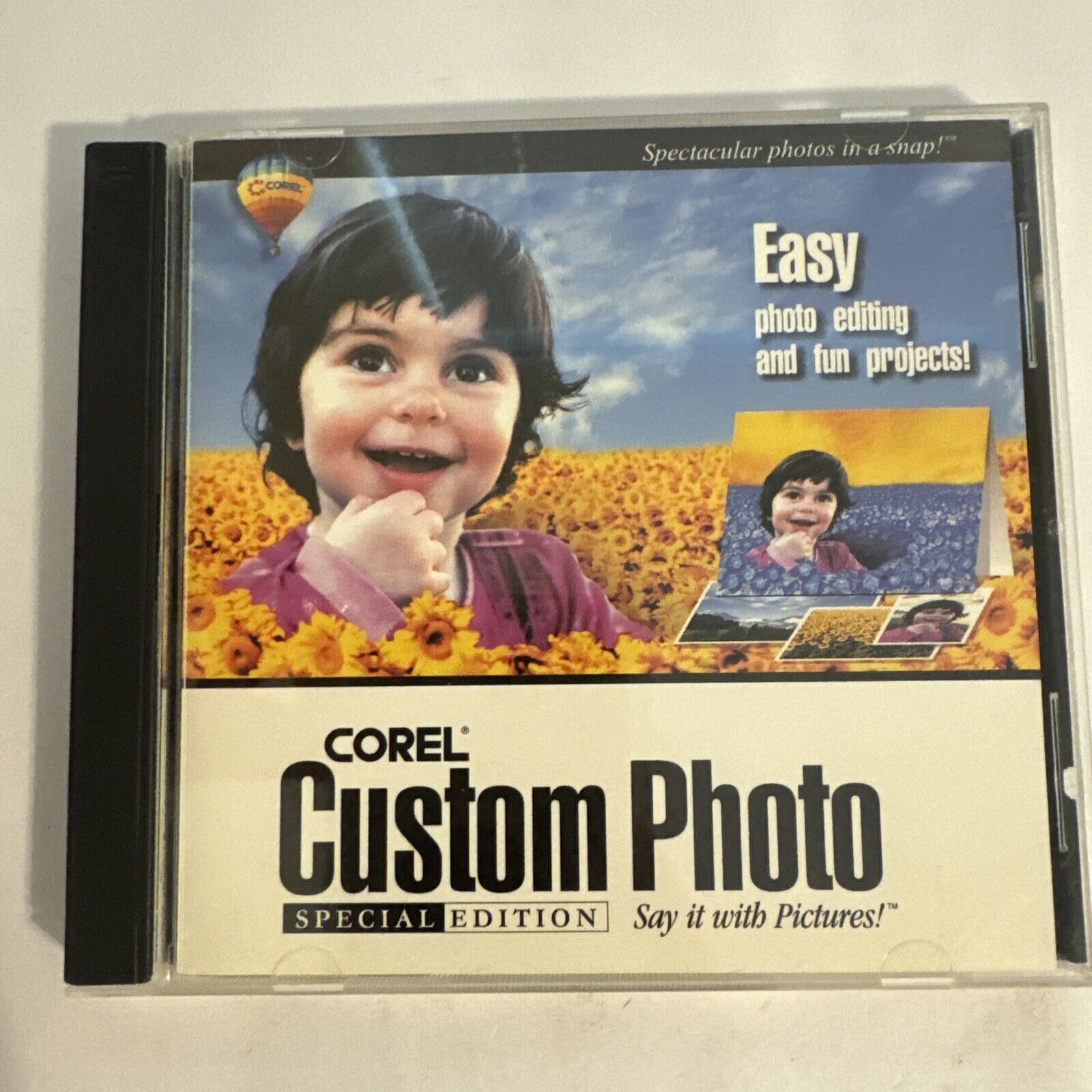 Corel Custom Photo Special Edition for Windows 95 98 NT. Case Broken