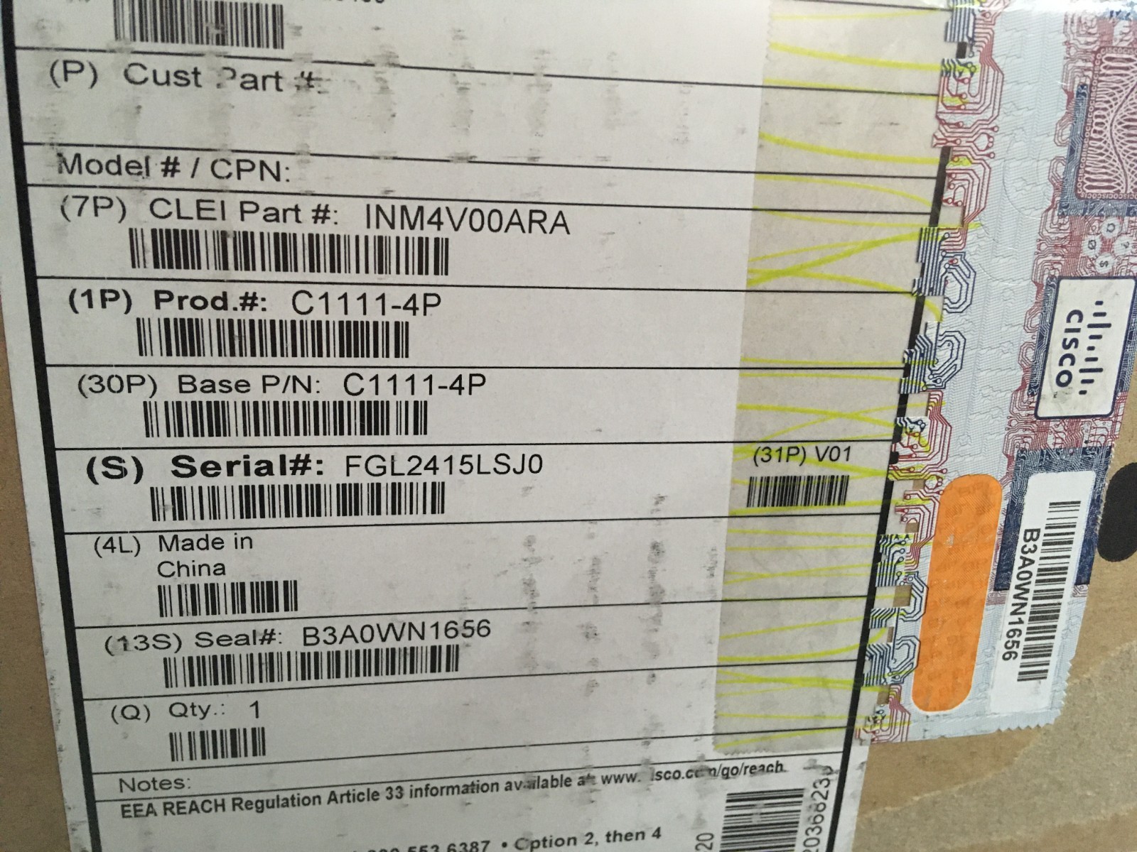 Cisco C1111-4P Integrated Services Router