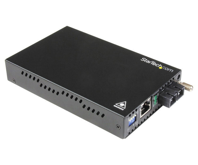 STARTECH Gigabit Ethernet Single Mode Fiber Media Converter SC 40 km,R-mountable