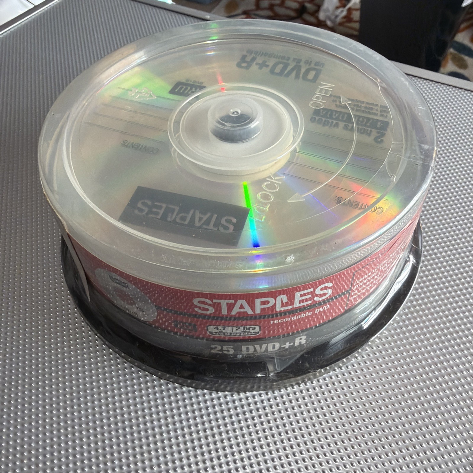 STAPLES DVD+R DISCS 25 PK - New Sealed