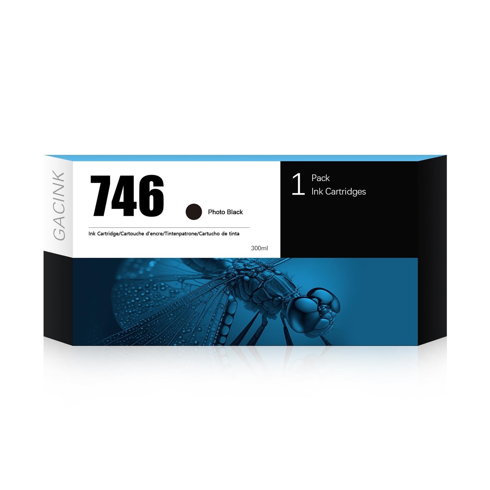 746 Ink Cartridges P2V82A 300ML Photo Black Compatible with HP DesignJet Z6 &...
