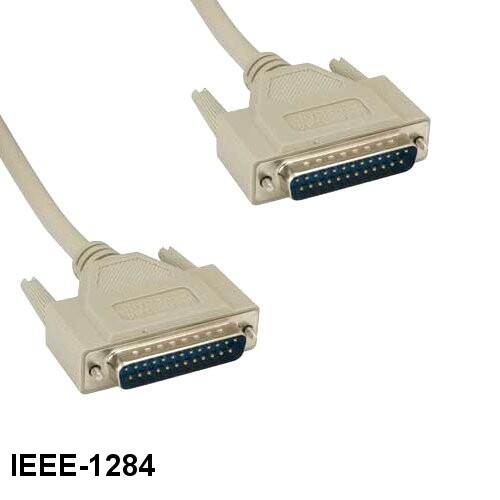 [Lot10] 25Ft IEEE-1284 DB25 25 Pin Cable Male 28AWG Parallel Printer Bi-Directio