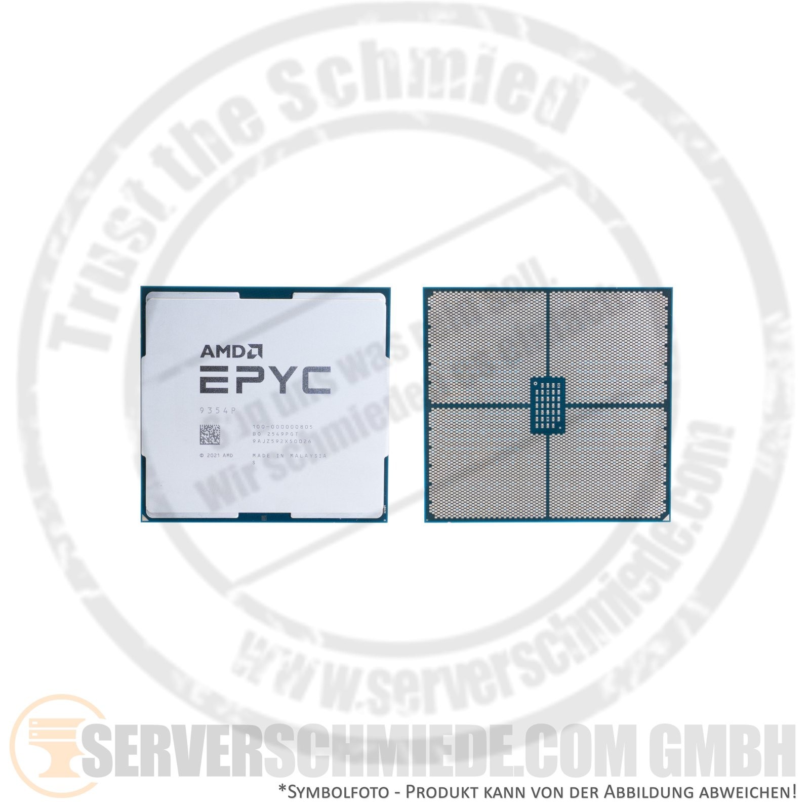 AMD EPYC 9354P 32C Server Processor 32x 3.25GHz 256MB Cache 6096 SP5 CPU
