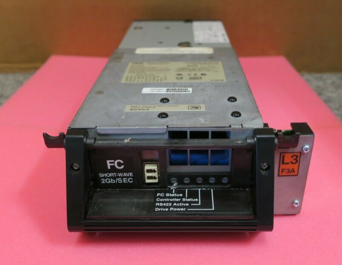 IBM 3588-F3A Ultrium LTO3 FC 2Gbps Fibre Tape Drive 3584 TS3500 400/800G 96P0897