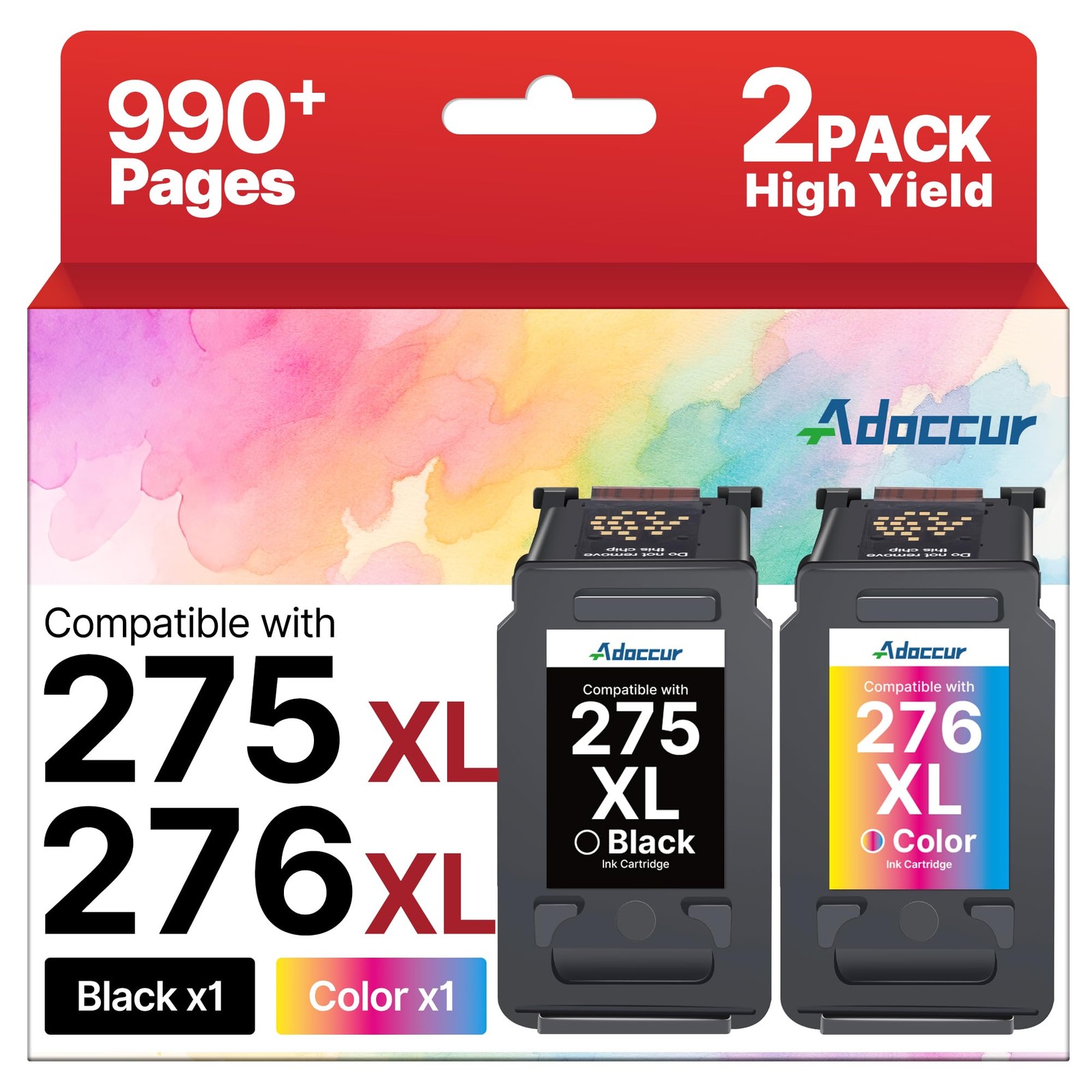275XL 276XL Replacement for Cannon 275 and 276 Ink Cartridges for Canon 275 a...