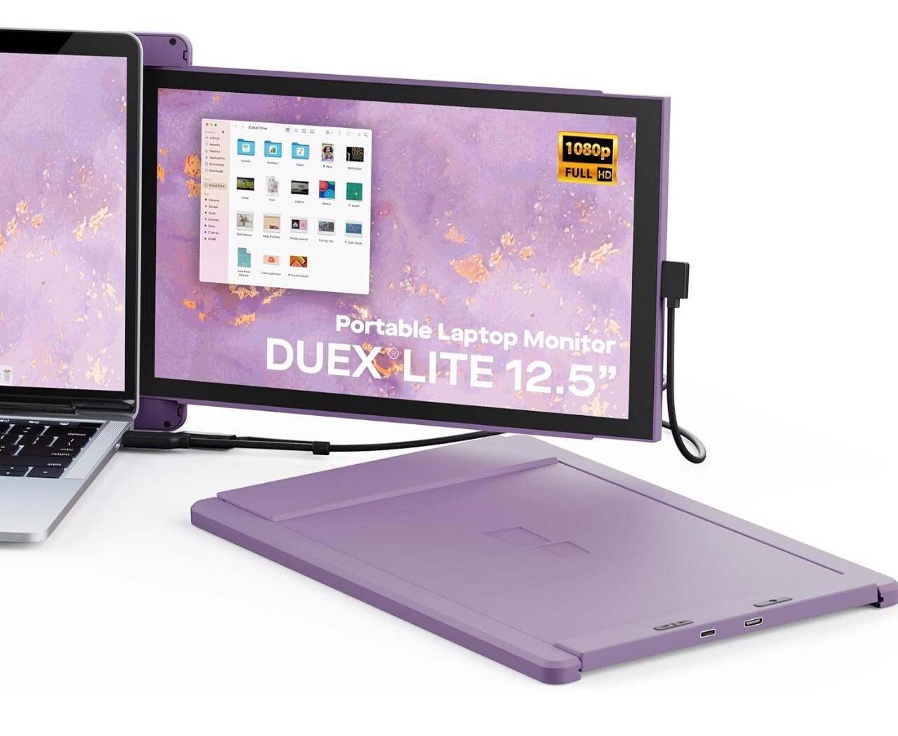 2024 Upgraded Mobile Pixels Duex Lite Portable Monitor for Laptop 12.5" Full HD