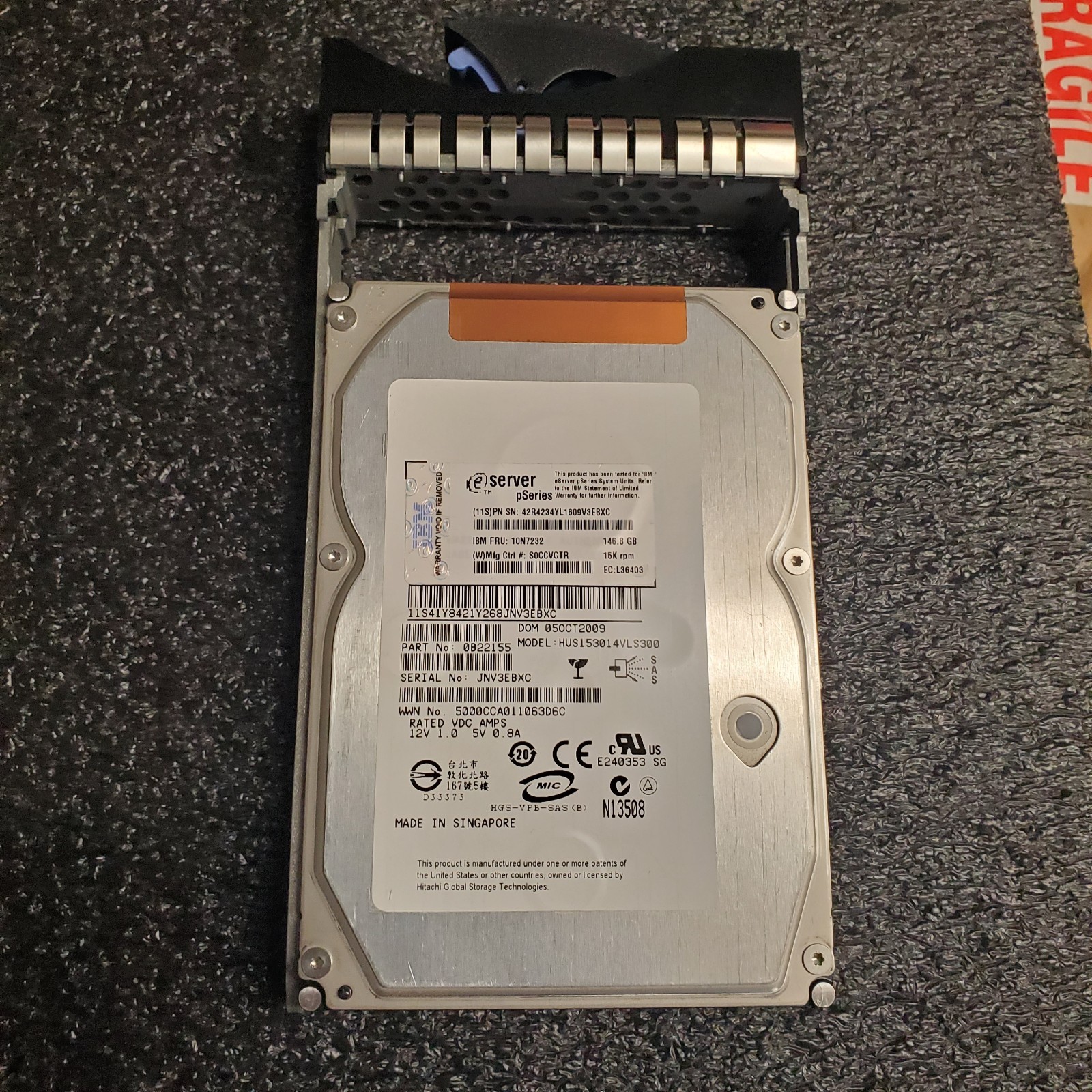 IBM 3647 10N7204 10N7232 146G 15K SAS PSERIES