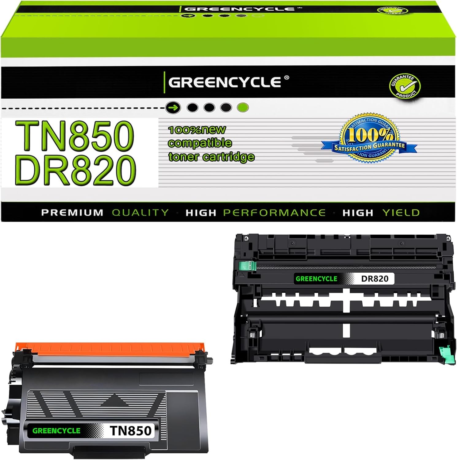 1PC TN850 Toner & 1PK DR820 Drum Unit Set For Brother HL-L6200DW MFC-L5800DW