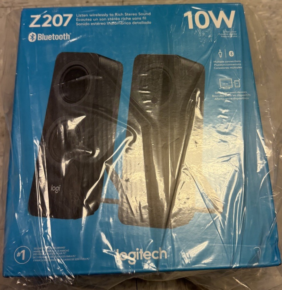Logitech Z207 Bluetooth Speaker - Black NEW & SEALED