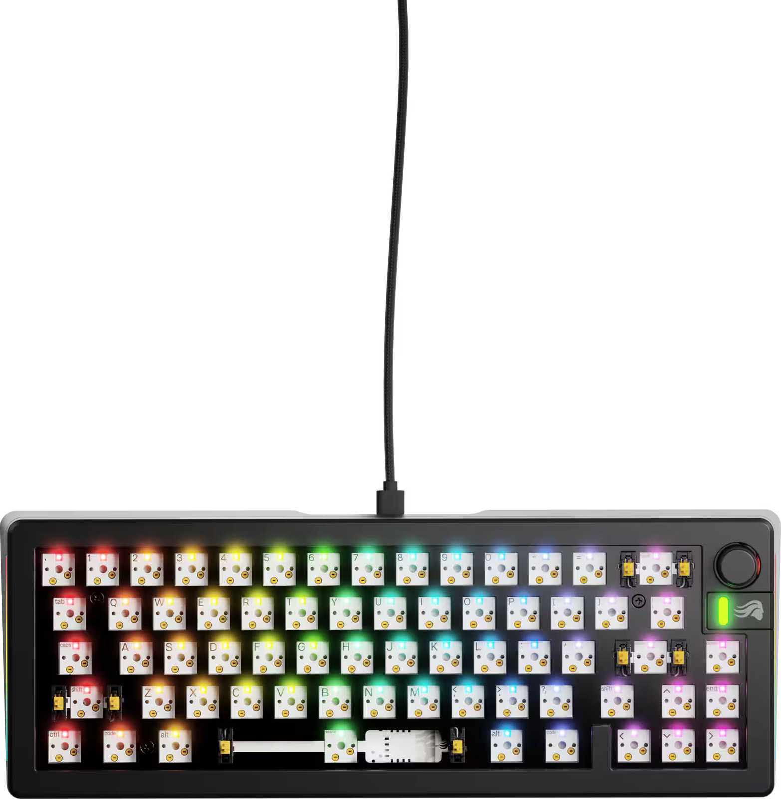 Glorious - GMMK 3 65% Barebones Wired Mechanical Gaming Keyboard with Modular...