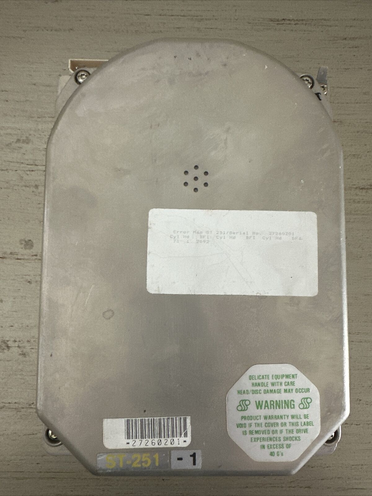  Vintage Seagate  ST251-1 5.25IN Hard Drive Used Untested