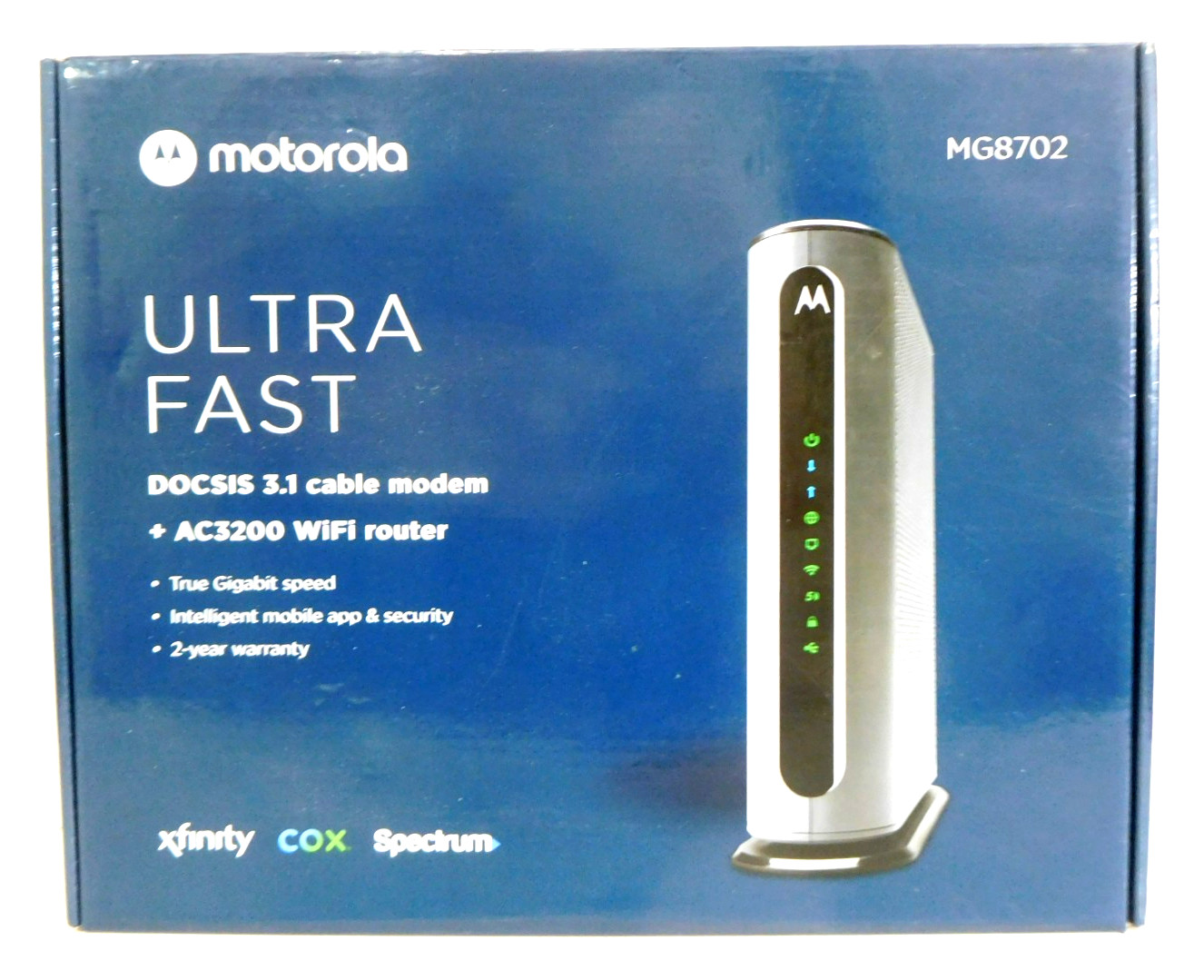 MOTOROLA ~ DOCSIS 3.1 CABLE MODEM + AC3200 WIFI ROUTER ~ (MG8702) Ultra Fast