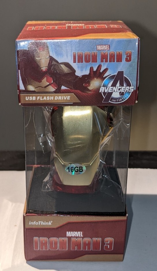 Marvel USB 2.0 Iron Man 3 Hand  Model 16G  Flash Pen Drive Infothink 💎💎💎