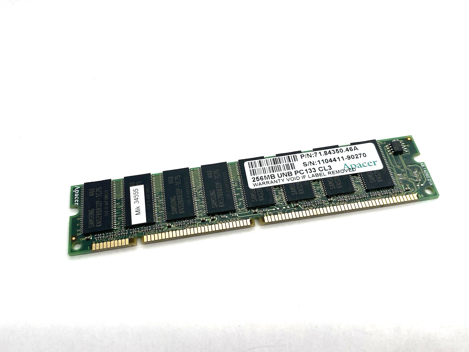 Apacer 71.84350.46A Memory Card 156MB UNB PC133 CL3