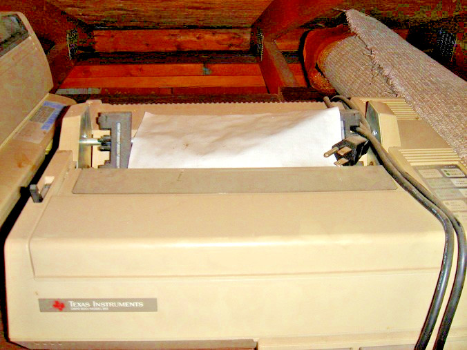 Texas Instruments Omni 800 Model 855 printer 9 pin - Vintage Hardware - 1980s