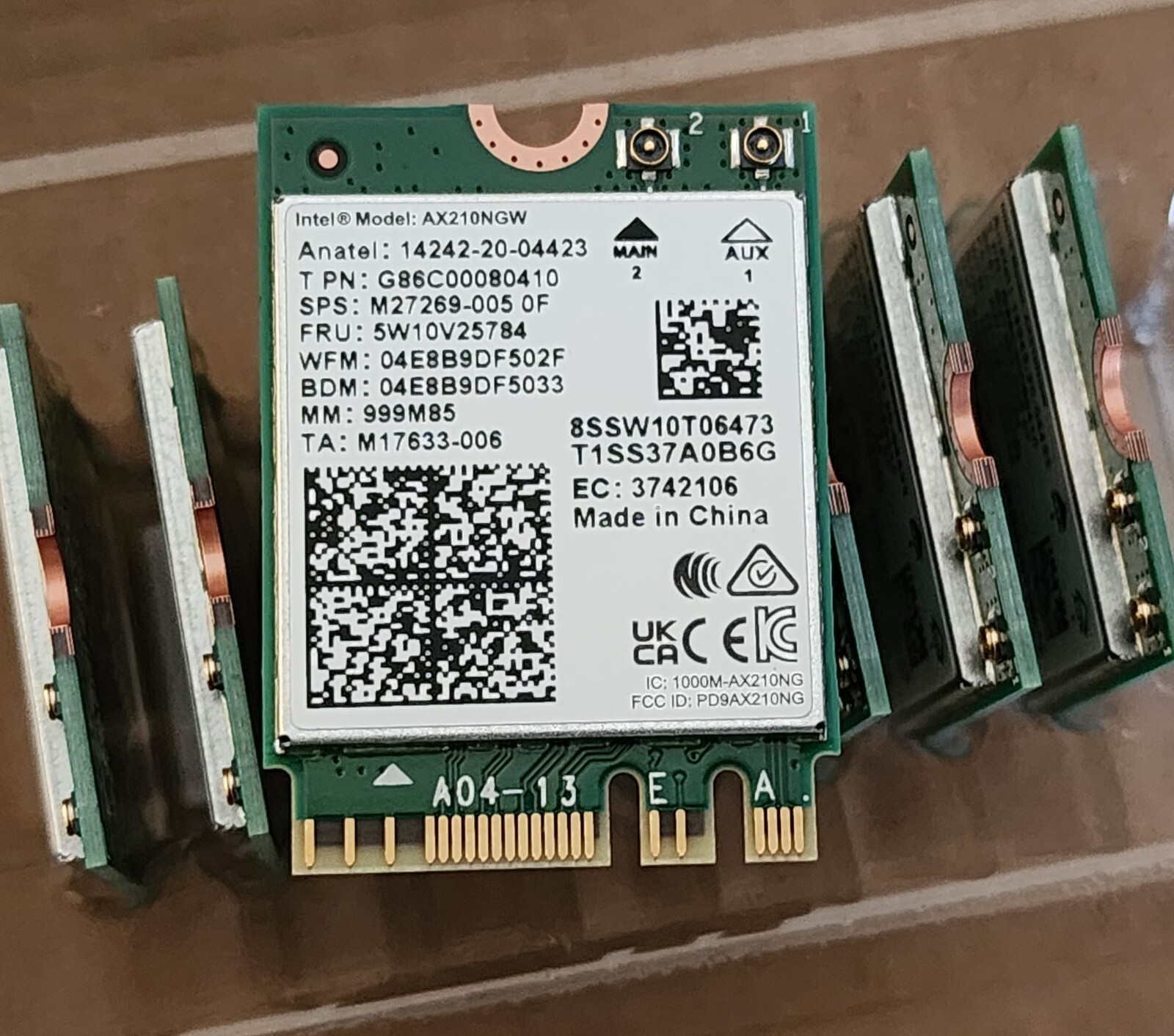 Original Intel WiFi 6E AX210 M.2 2230 2X2 AX Bluetooth 5.4 NO VPRO AX210.NGWG.NV