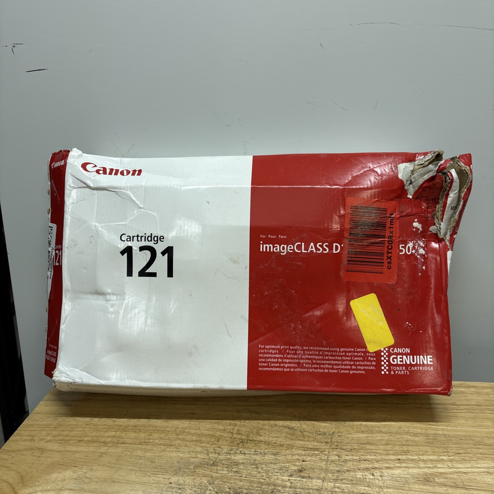 Canon Genuine 121 Black Toner Cartridge Compatible with D1650, D1620