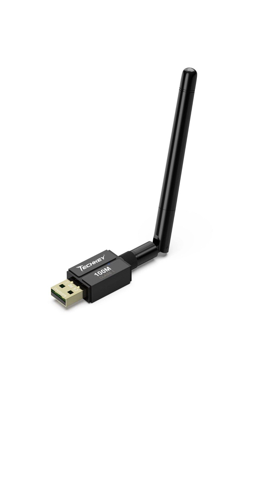 Techkey BT833 Black USB Long Range 5.3 Bluetooth Adapter