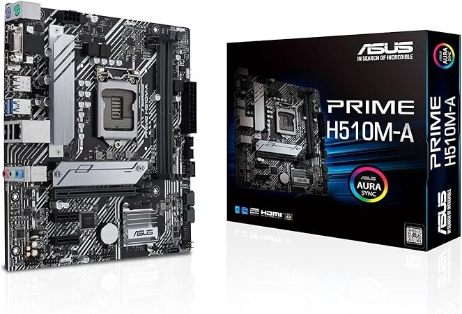 ASUS PRIME H510M-A Intel H510 DDR4 LGA 1200 Micro ATX Motherboard