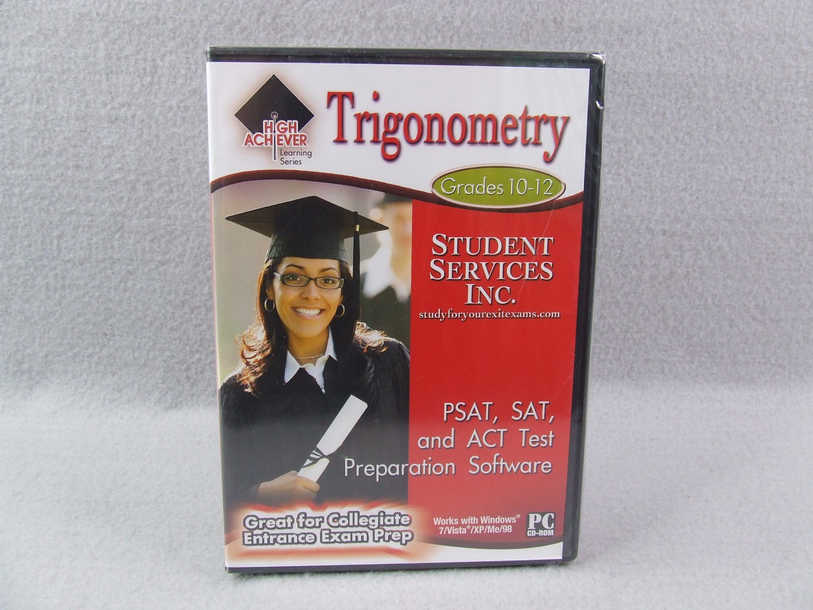 Trigonometry Grades 10-12 PSAT SAT ACT Test Preparation Software (PC CD-ROM)