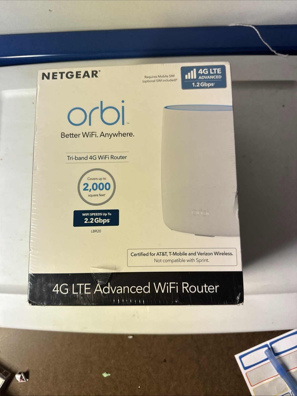 NETGEAR Orbi LBR20 Tri-Band Mesh Wi-Fi 6 Router