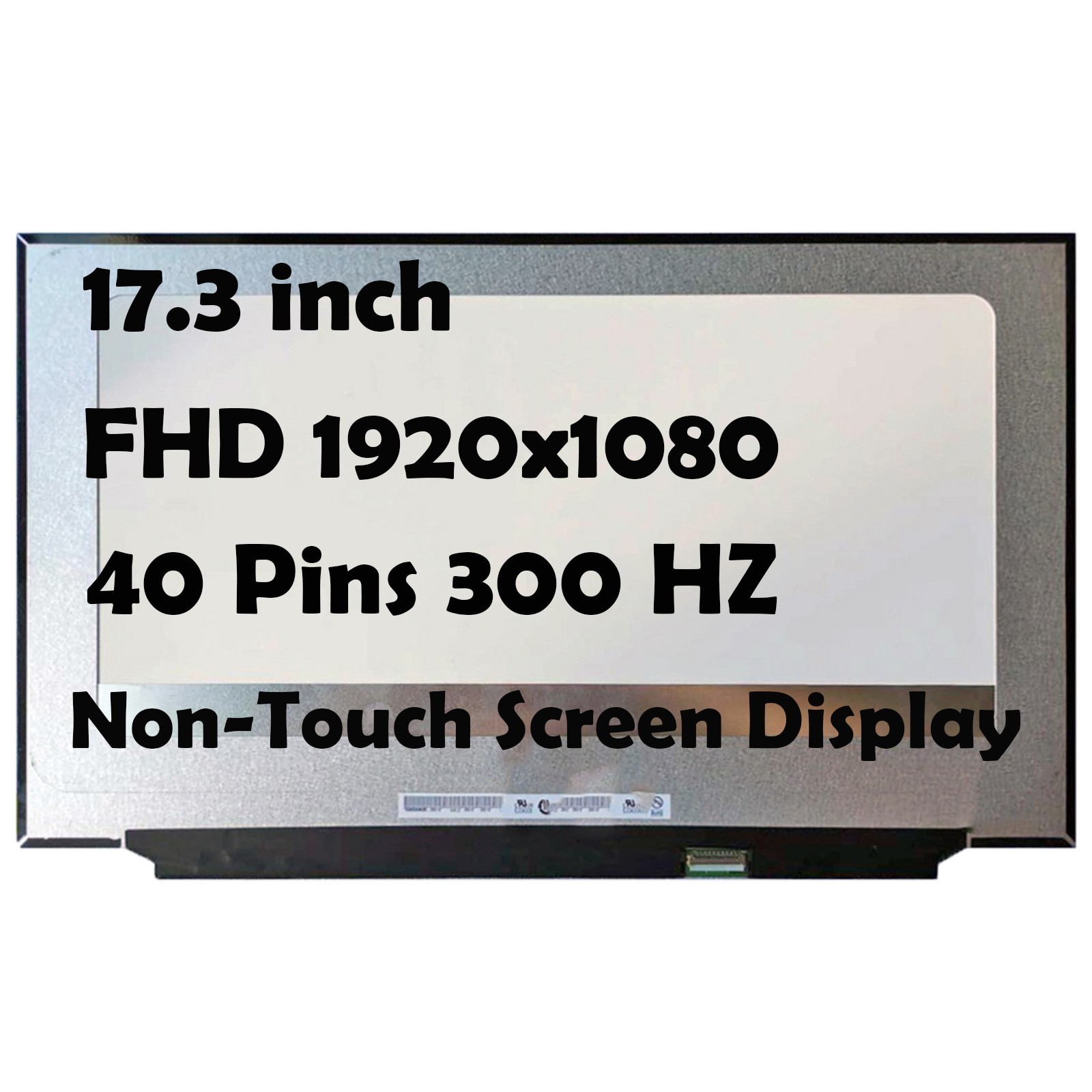17.3" for 6FC17 1920x1080 300HZ LCD Non-Touch Replacement Screen Display Panel