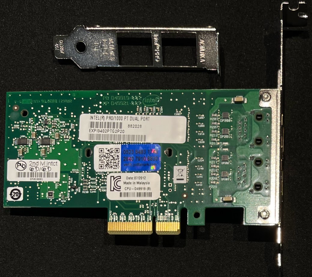 Dell / EMC Isolon NL400 Dual Port Network Adapter / Intel Pro 1000PT 811-0118-01