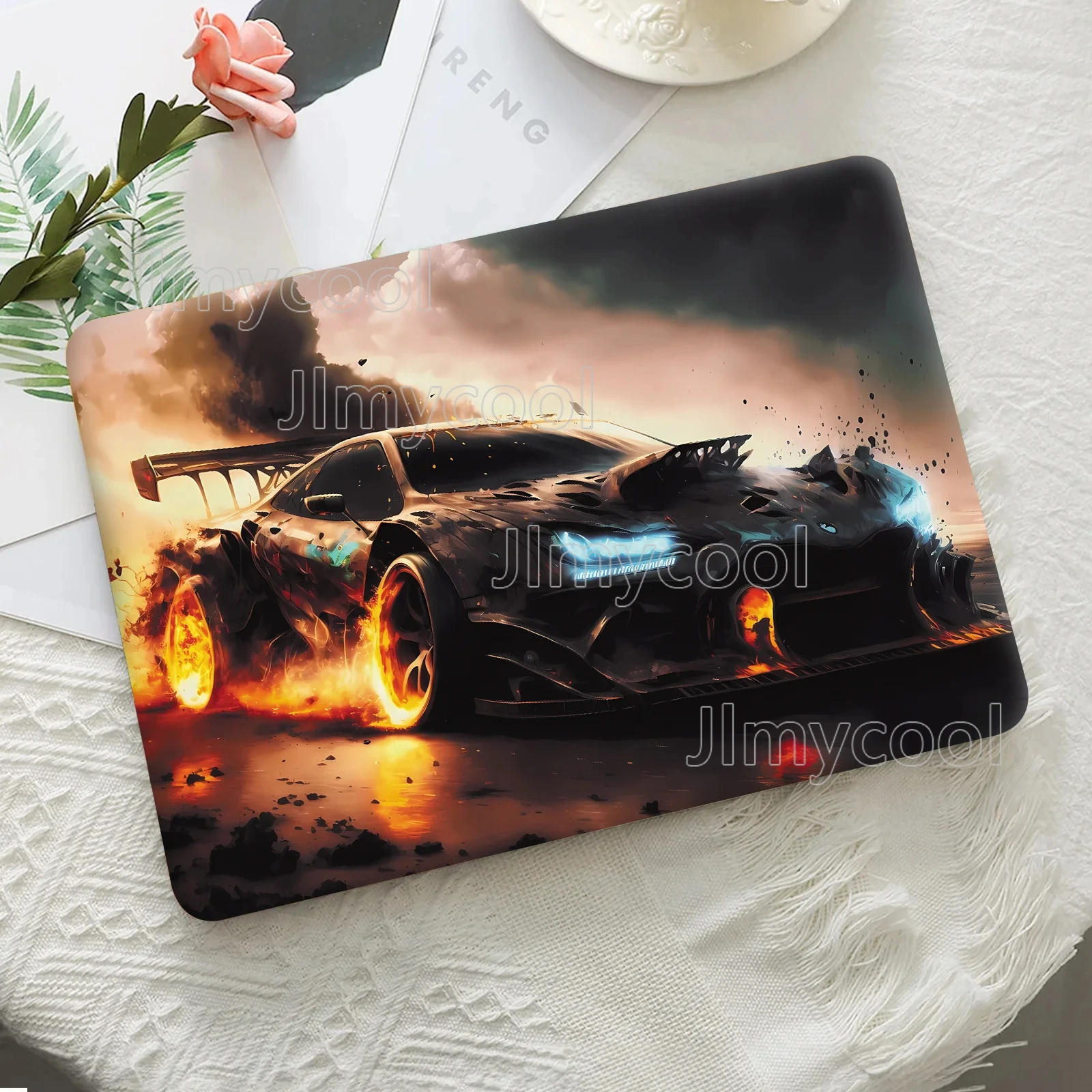 2 Pieces Surface Rendering Laptop Protective Film Sports Car Style Notebook