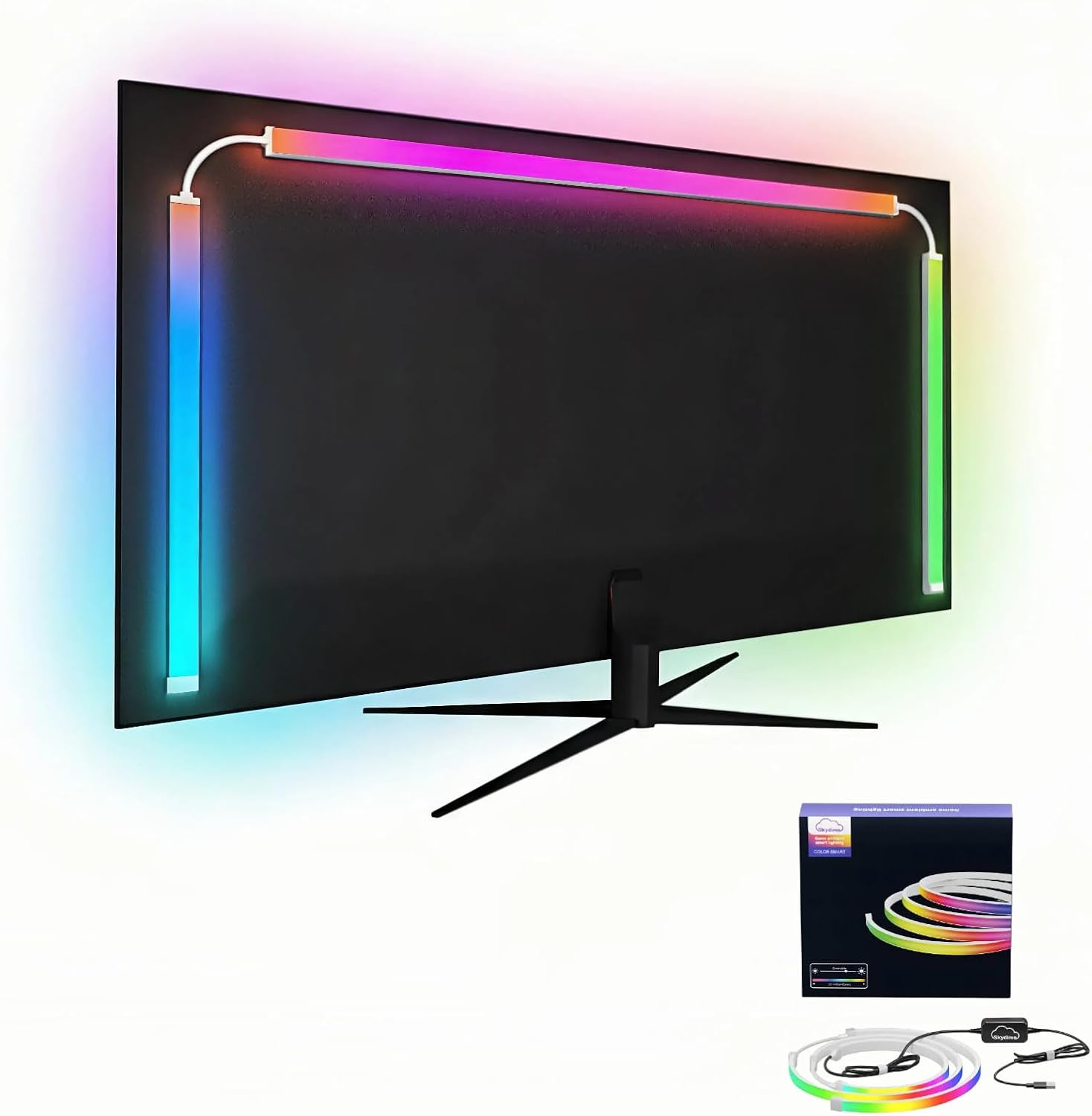 27 Inch Monitor Backlight - Immersive LED Strip with Screen Mirror Sync - PC and