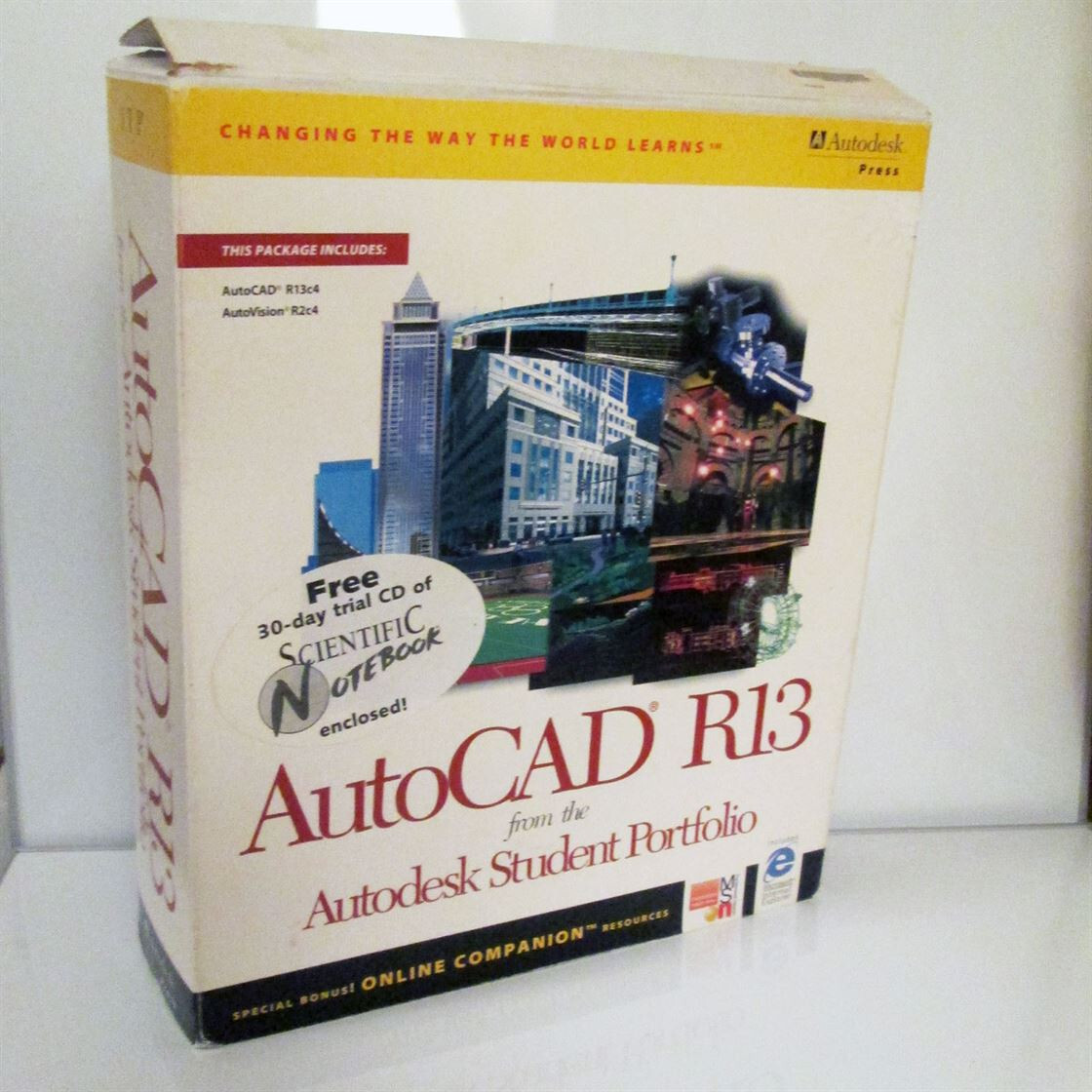 Autocad R13 R13c4 & Autovision R2c4 Software w/Manuals Boxed Vintage Autodesk