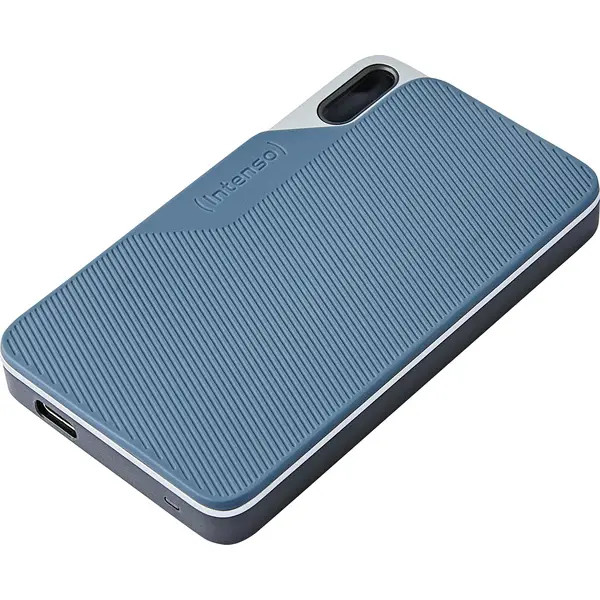Intenso 3826460 TX100 1TB External USB-C® (USB 3.2 Gen 1) SSD Gray-Blue