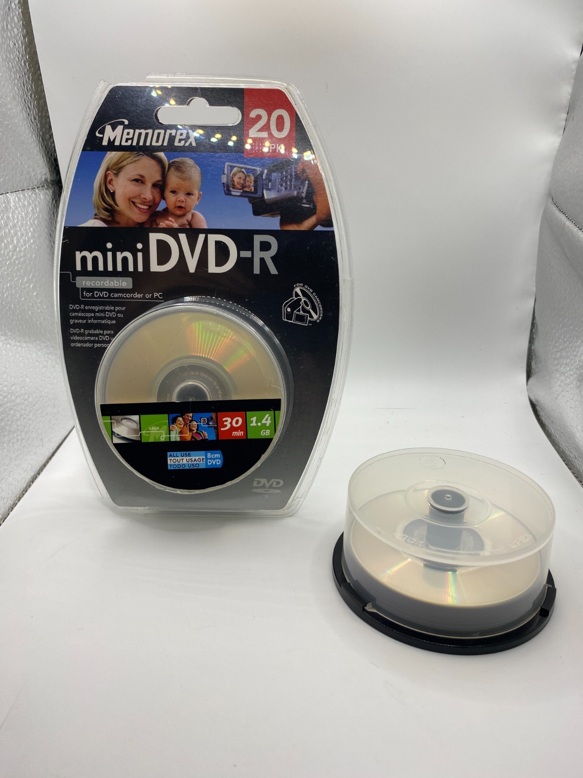 Memorex MINI DVD-R 1.4 GB 30 Minute Single Sided 20 Pack+8 Brand New Sealed
