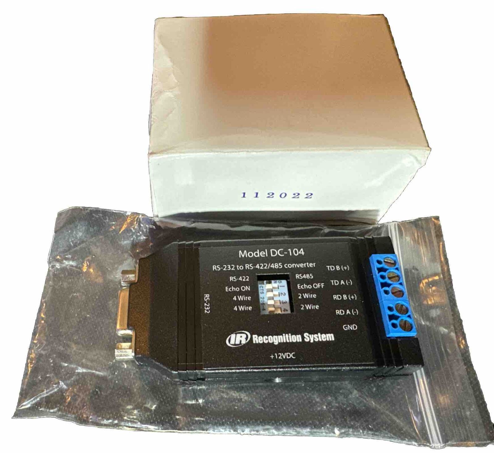 IR RECOGNITION SYSTEM / Black Box Network RS232 to RS422/485 Interface Converter