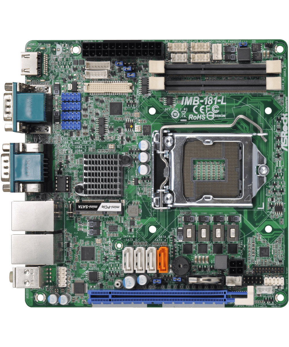 ASRock Industrial IMB-181-L Mini-ITX LGA1150 Intel Q87 Motherboard DDR3 Dual LAN